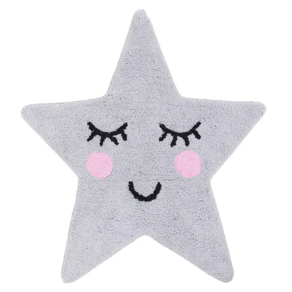 Sass & Belle Sweet Dreams Grey Star Rug Image 1