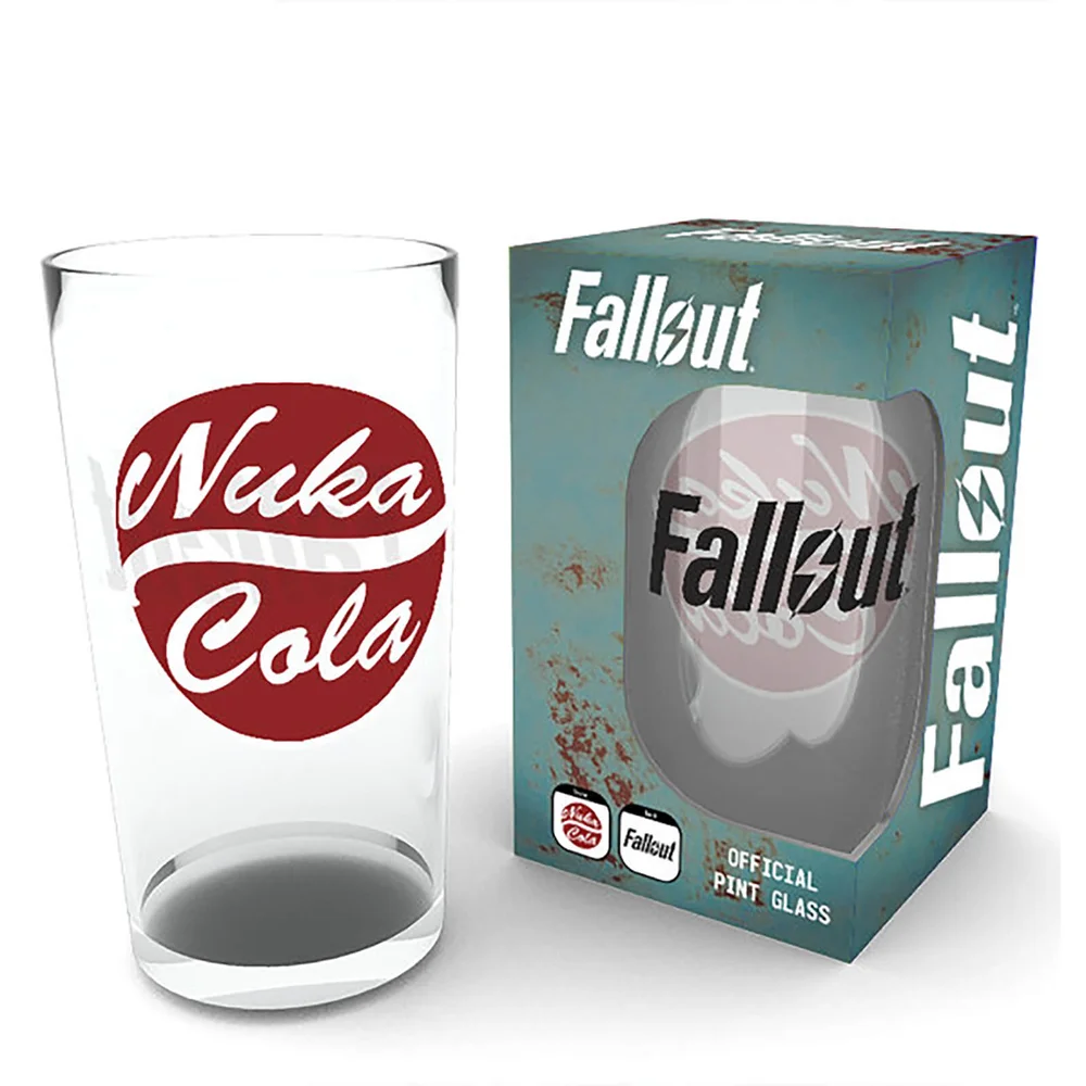 Fallout Nuka Cola Large Glasses 16oz Image 1