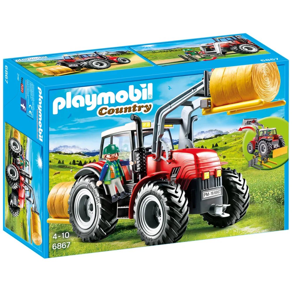 Playmobil Country Large Tractor with Interchangeable Attachments (6867) Image 1