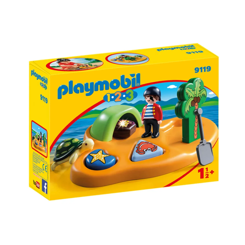 Playmobil 1.2.3 Pirate Island with Shape Sorting Function (9119) Image 1
