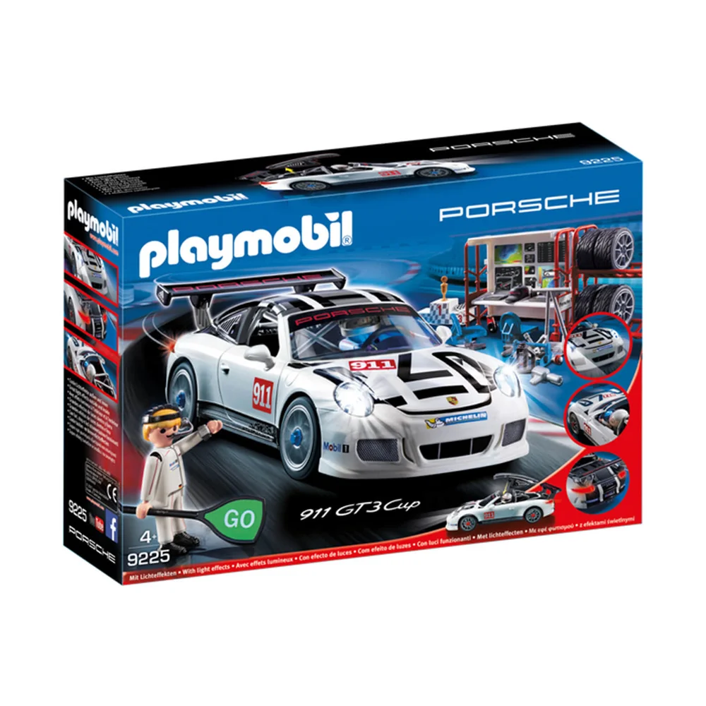 Playmobil Porsche 911 GT3 Cup with Racing Command Station (9225) Image 1