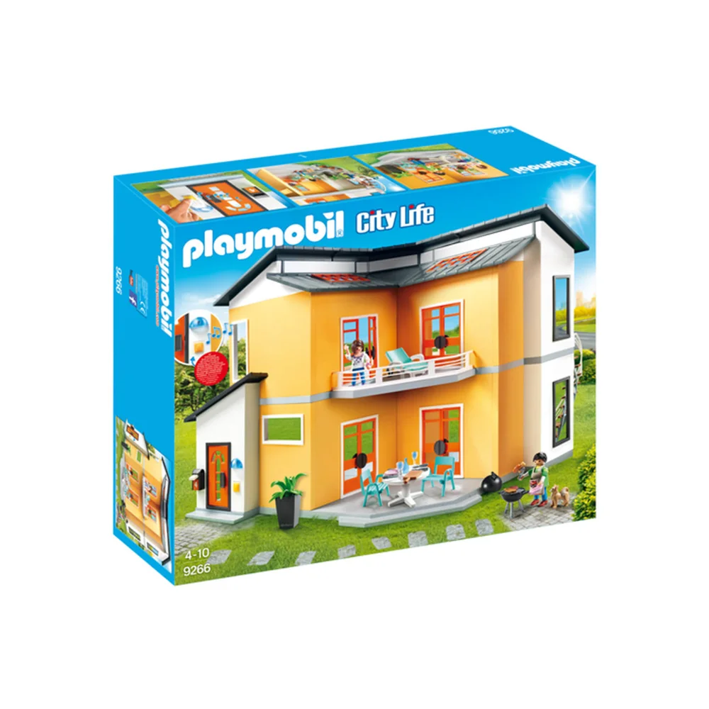 Playmobil City Life Modern House with Working Doorbell (9266) Image 1