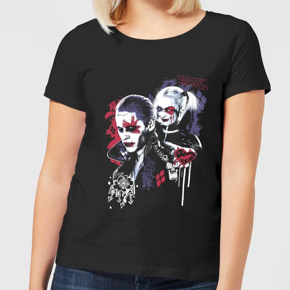DC Comics Suicide Squad Harleys Puddin Women's T-Shirt - Black - S Image 1