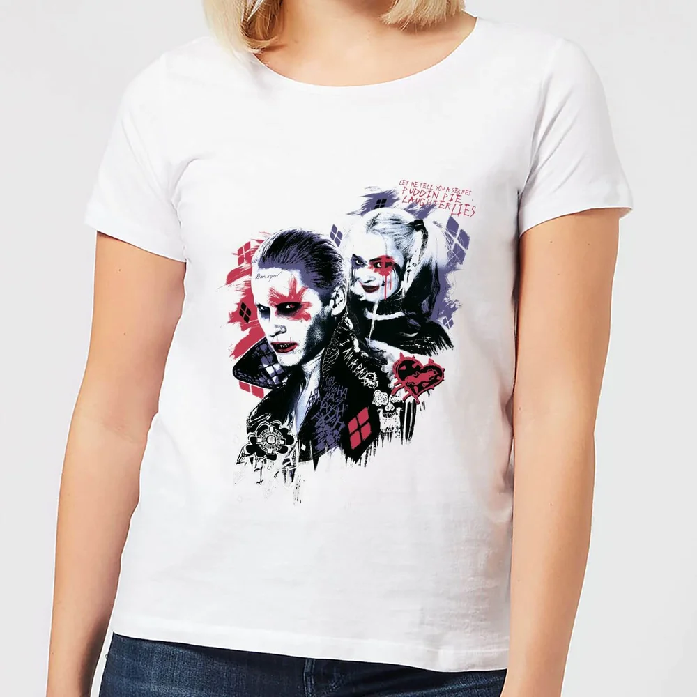 DC Comics Suicide Squad Harleys Puddin Women's T-Shirt - White - S Image 1