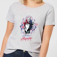 DC Comics Suicide Squad Daddys Lil Monster Women's T-Shirt - Grey