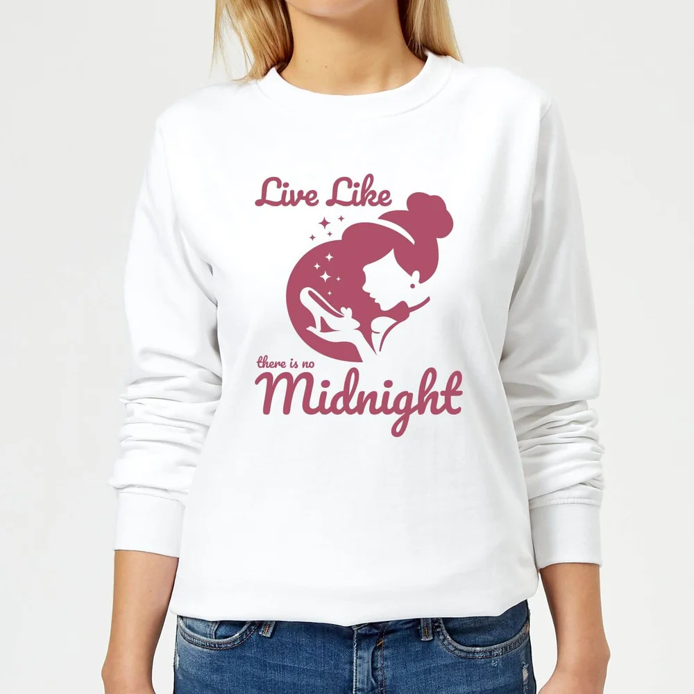Disney Princess Midnight Women's Sweatshirt - White - S - White Image 1