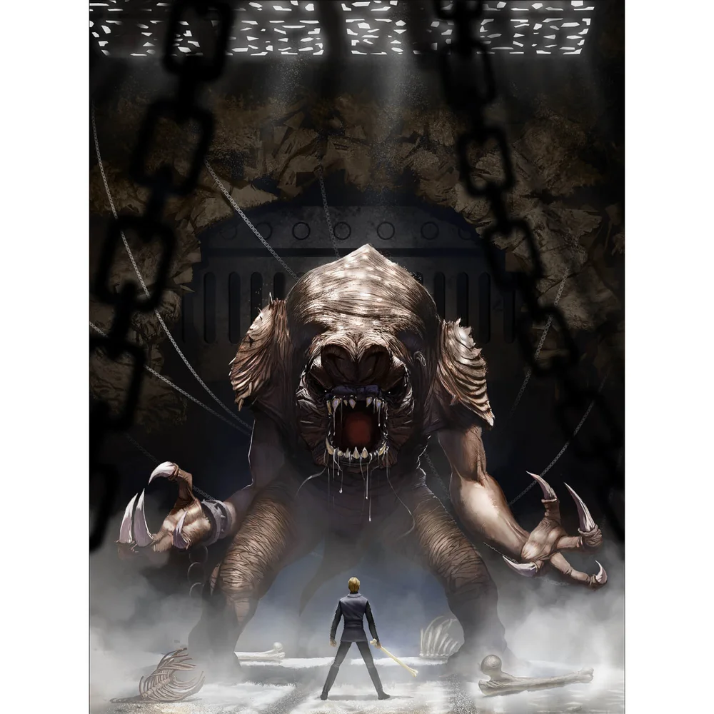Star Wars: Return Of The Jedi "Rancor's Wrath" Lithograph By Jeremy Saliba (18" x 24") Zavvi UK Exclusive Image 1
