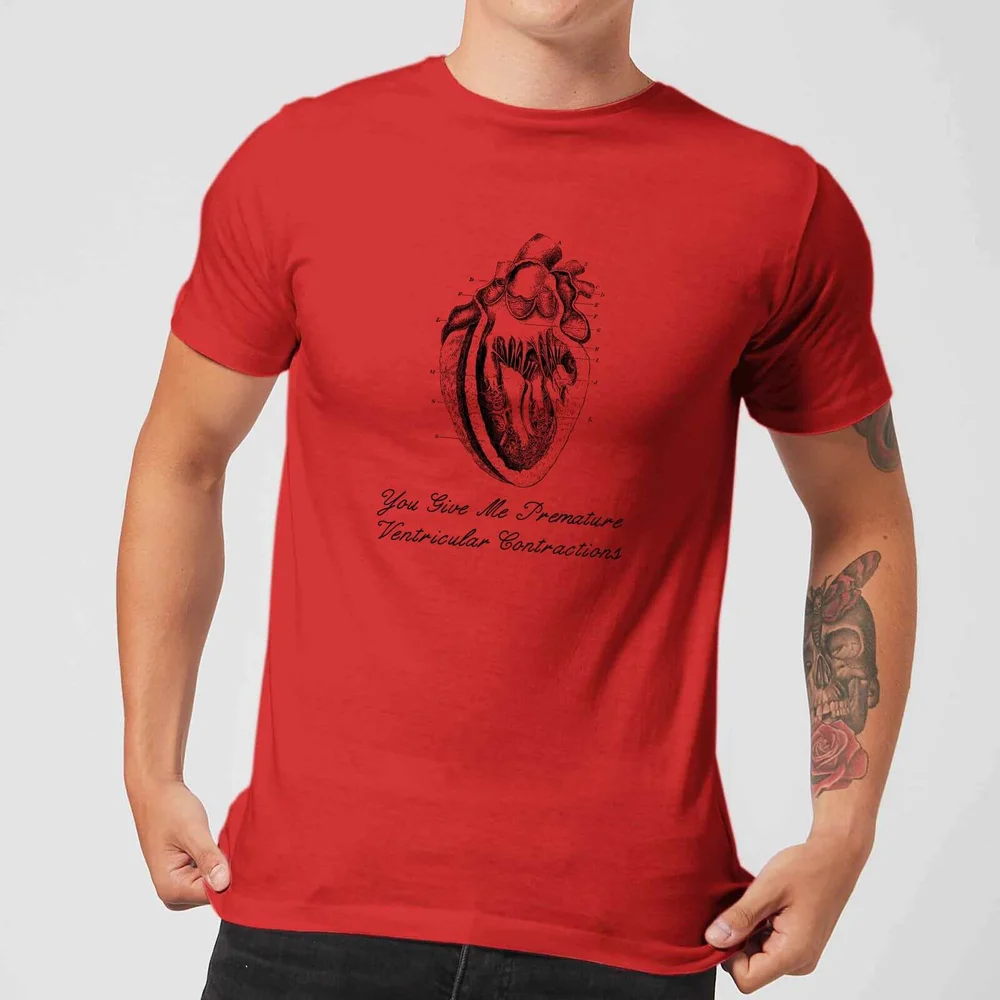 Premature Ventricular Contractions T-Shirt - Red - S - Red Image 1