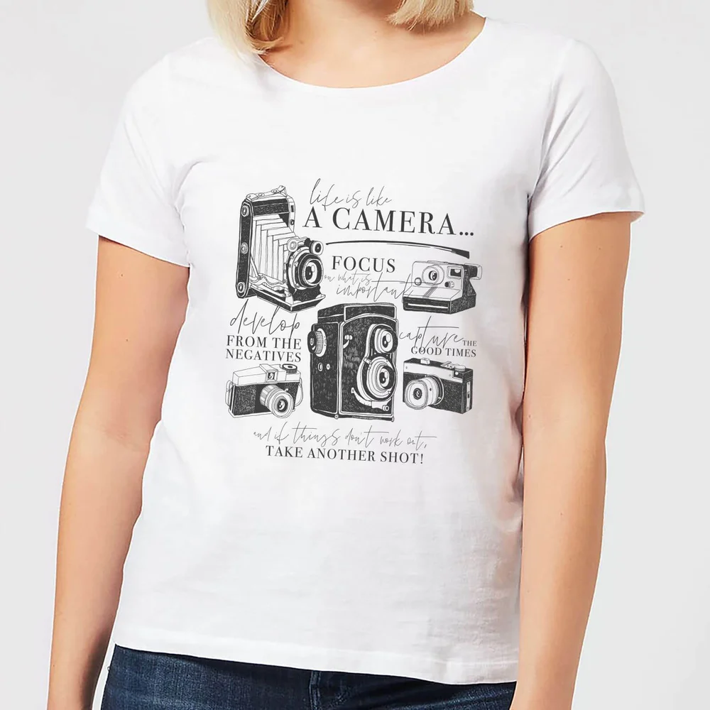 Life Is Like A Camera Women's T-Shirt - White - S - White Image 1