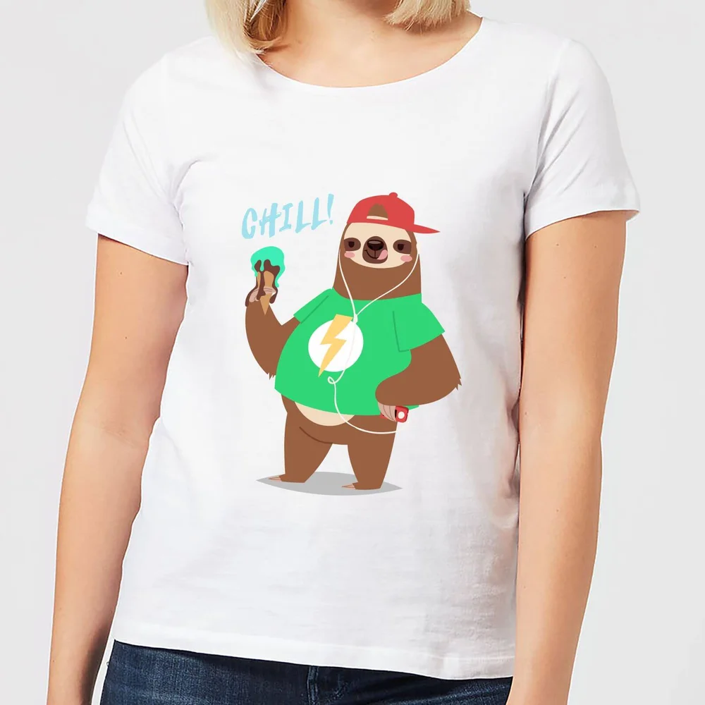 Sloth Chill Women's T-Shirt - White - S - White Image 1