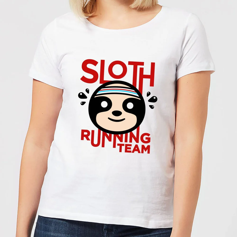 Sloth Running Team Women's T-Shirt - White - S - White Image 1