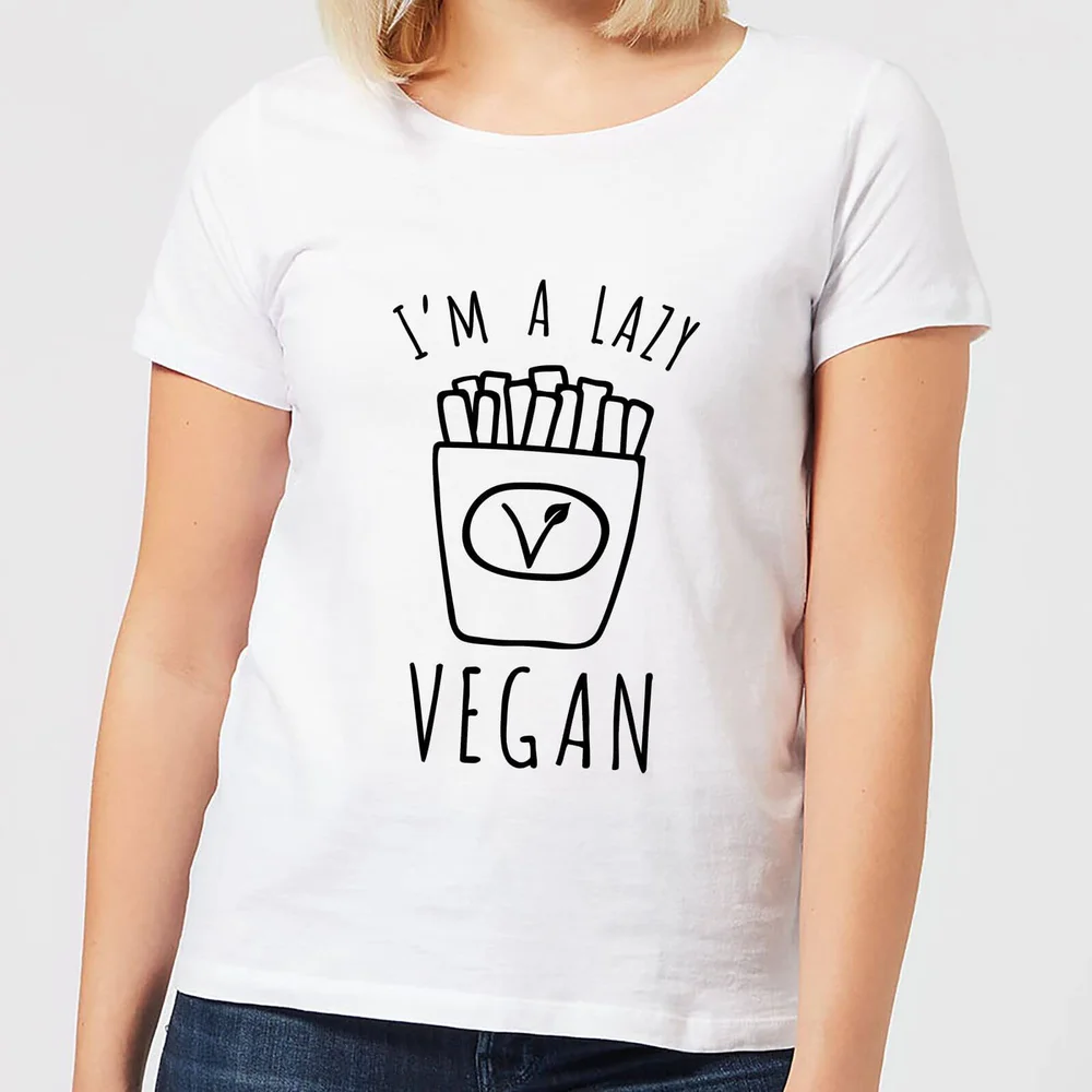 Lazy Vegan Women's T-Shirt - White - S - White Image 1