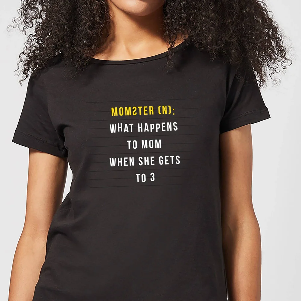 Momster Women's T-Shirt - Black - 3XL Image 1
