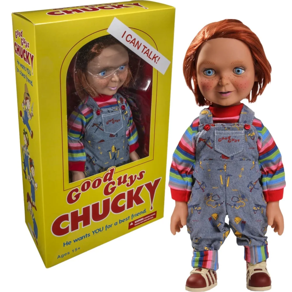 Mezco Chucky Talking Doll with Happy Face - 15 Inch Image 1