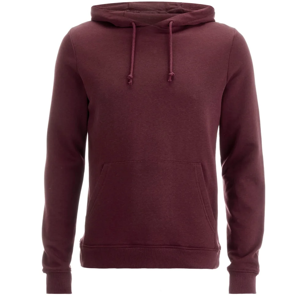 Brave Soul Men's Clarence Hoody - Burgundy - S - Burgundy Image 1