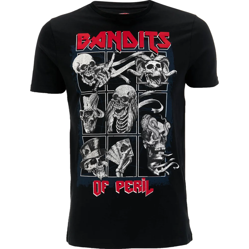 Brave Soul Men's Bandit T-Shirt - Black - S - Black Image 1