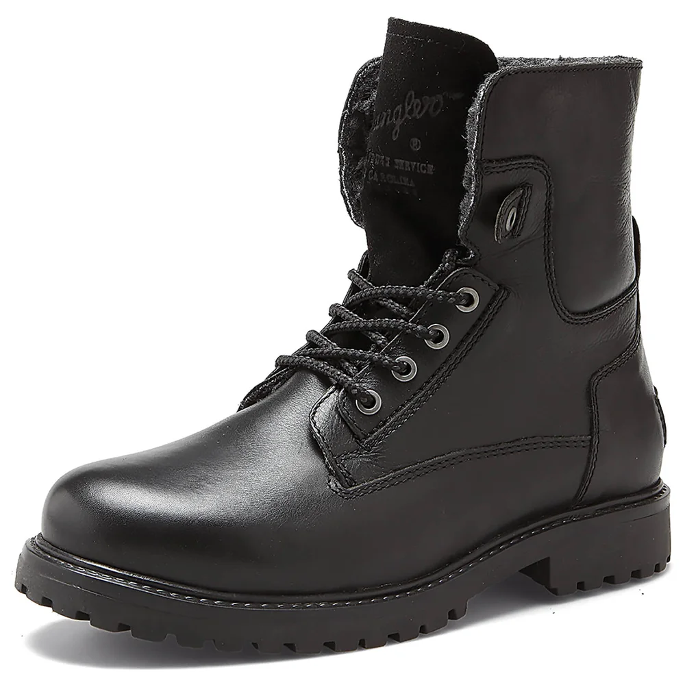 Wrangler Men's Aviator Roll Down Suede Lace Up Boots - Black - UK 9/EU 43 Image 1