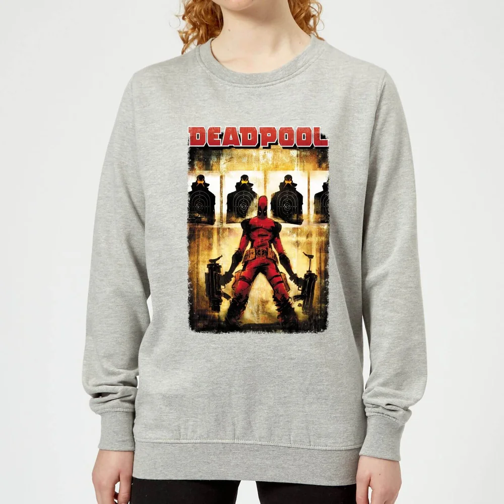 Marvel Deadpool Target Practice Women's Sweatshirt - Grey - 3XL - Grey Image 1