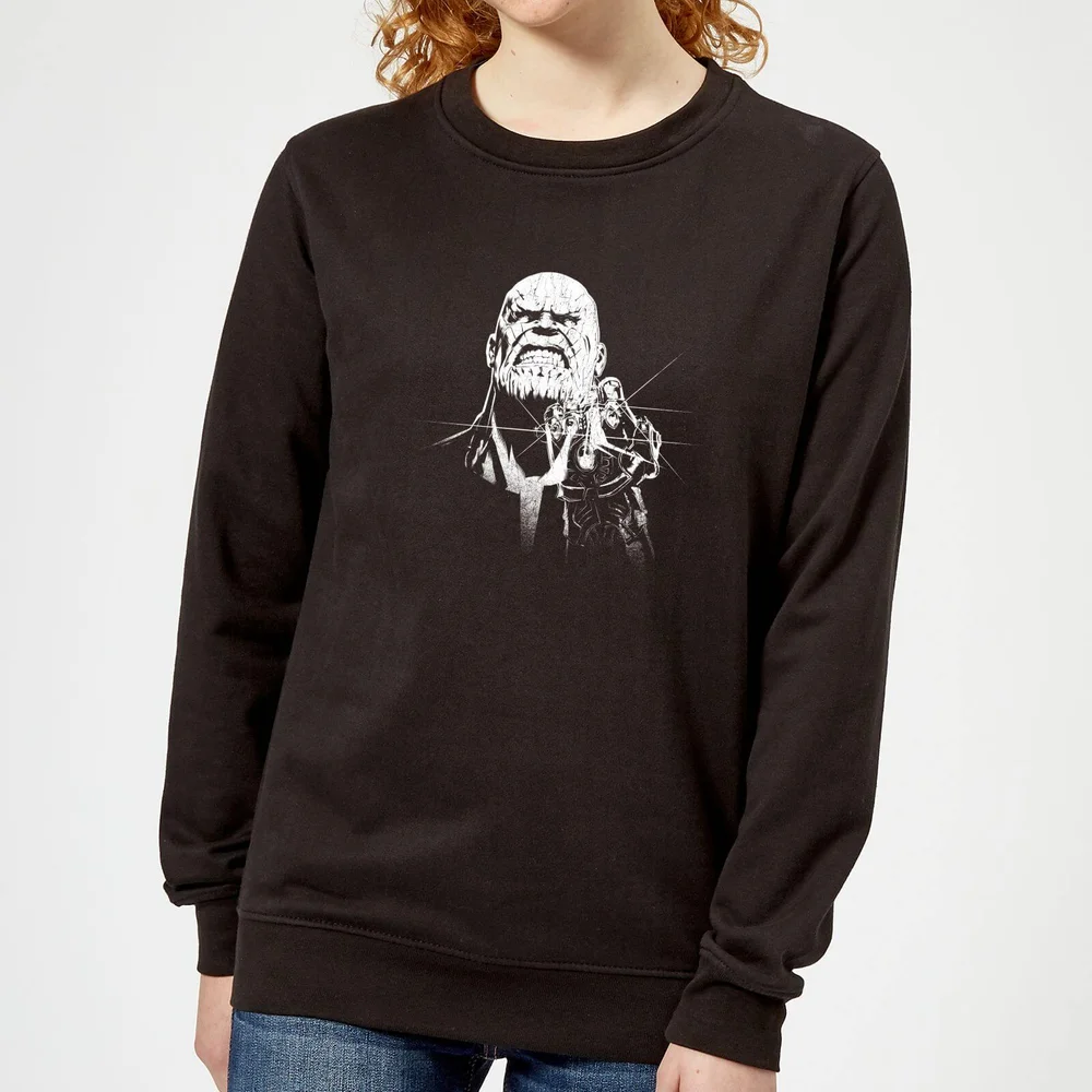 Marvel Avengers Infinity War Fierce Thanos Women's Sweatshirt - Black - S Image 1