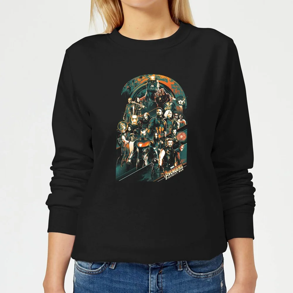Marvel Avengers Infinity War Avengers Team Women's Sweatshirt - Black - S Image 1
