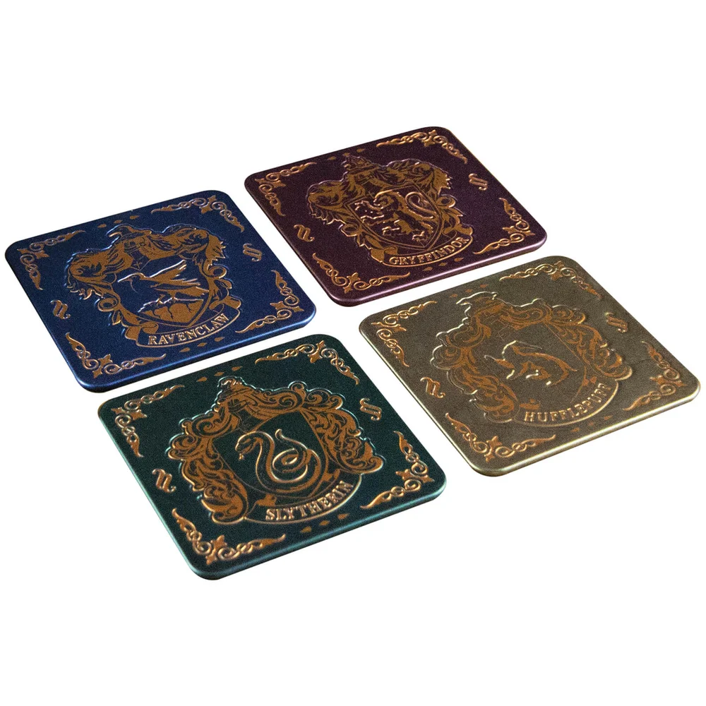 Harry Potter Hogwarts Crest Coasters Image 1