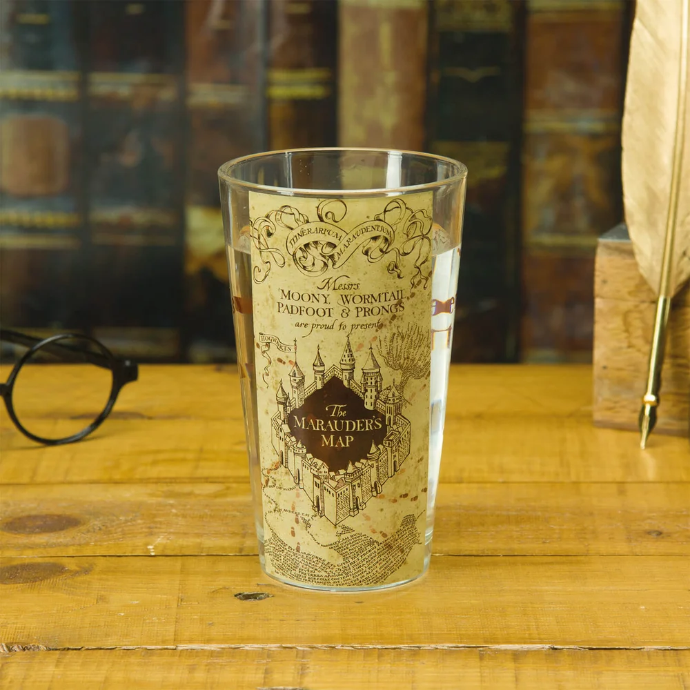Harry Potter Marauder's Map Water Glass Image 1