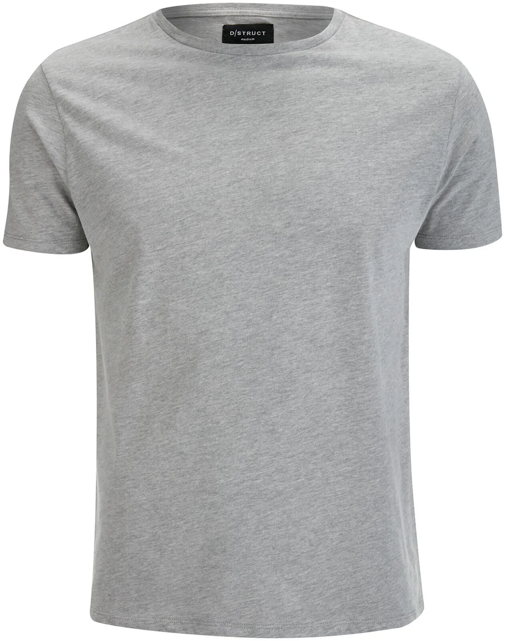 D-Struct Men's Premium Soft Touch Crew Neck T-Shirt - Grey Marl - S - Grey Image 1