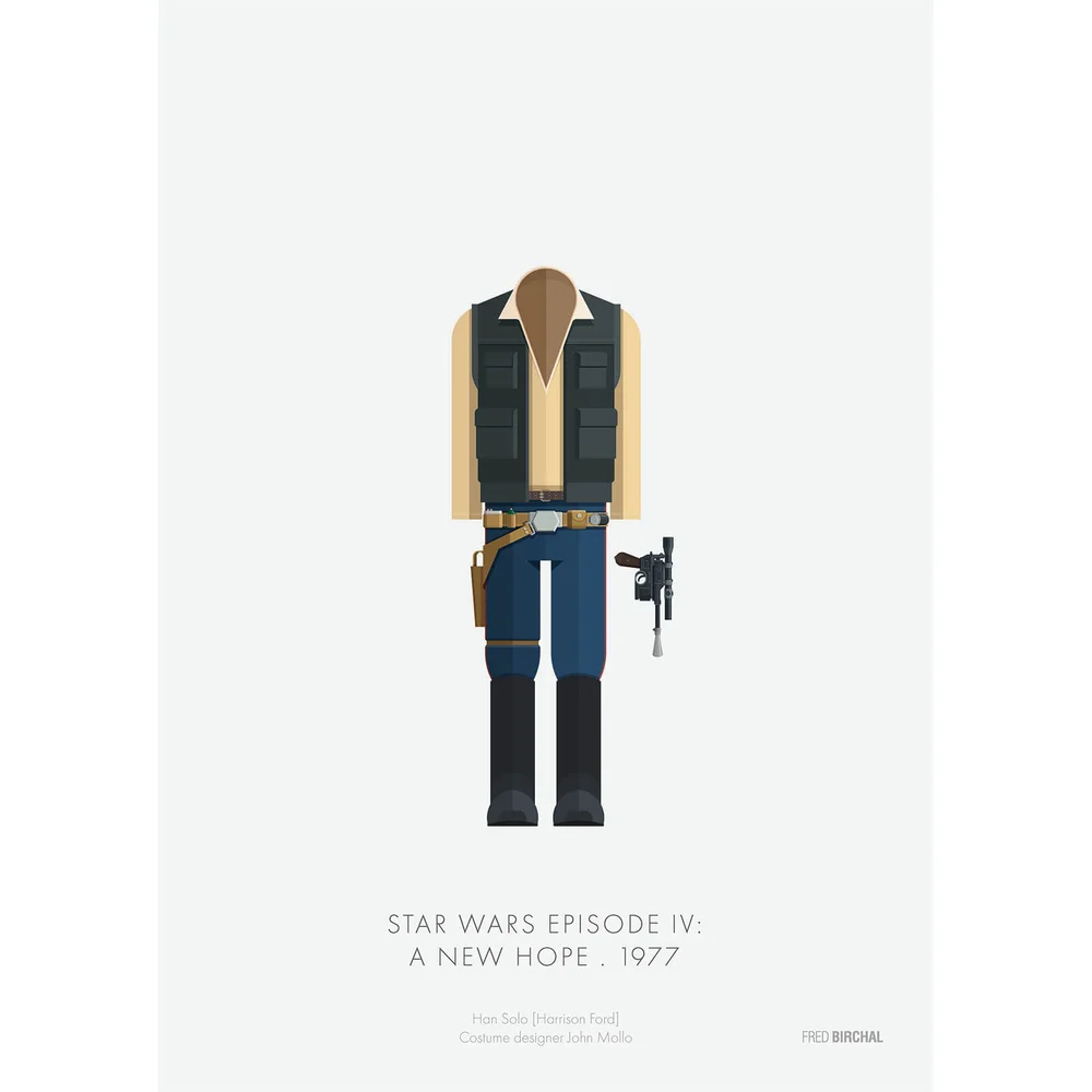Star Wars A New Hope Han Solo Print Image 1