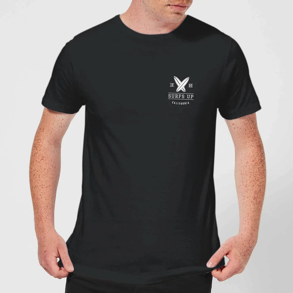 Native Shore Men's Surfs Up T-Shirt - Black - 5XL Image 1