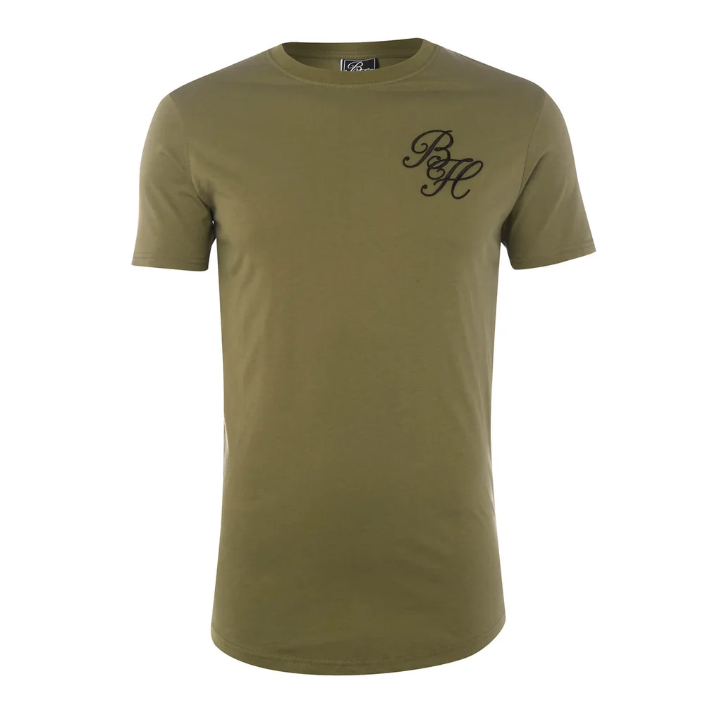 Beck & Hersey Men's Embroidered Classic Logo T-Shirt - Khaki - S - Green Image 1