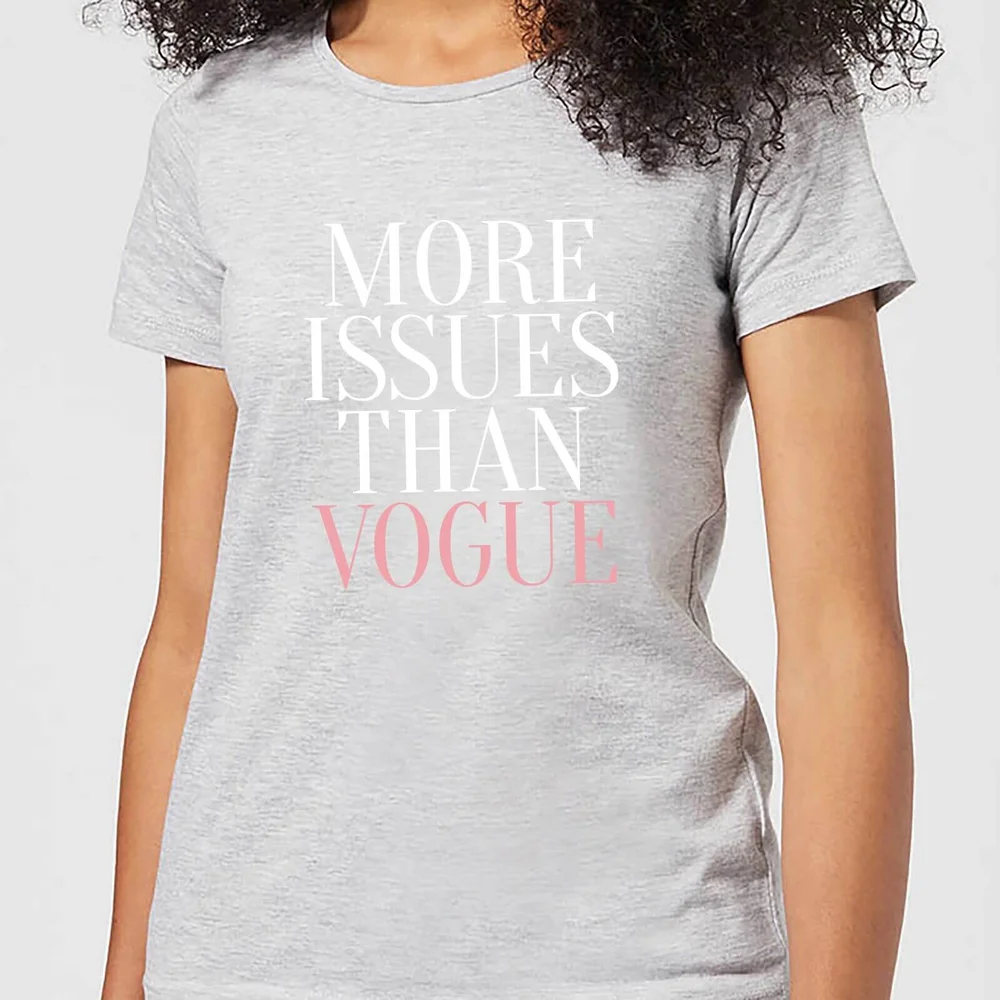 More Issues Than Vogue Women's T-Shirt - Grey - S - Grey Image 1