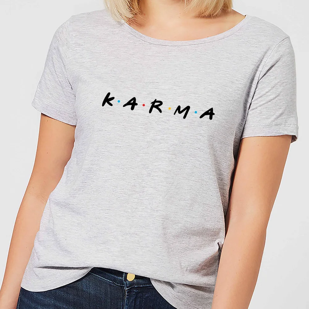 Karma Women's T-Shirt - Grey - S - Grey Image 1