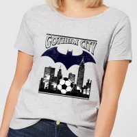 DC Comics Batman Football Gotham City Women's T-Shirt - Grey - undefined undefined