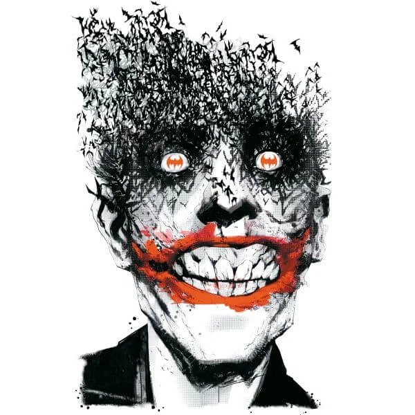 DC Comics Batman Joker Face Of Bats Women's T-Shirt - White