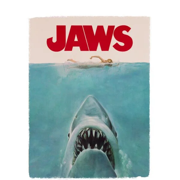 Jaws Classic Poster Women's T-Shirt - White