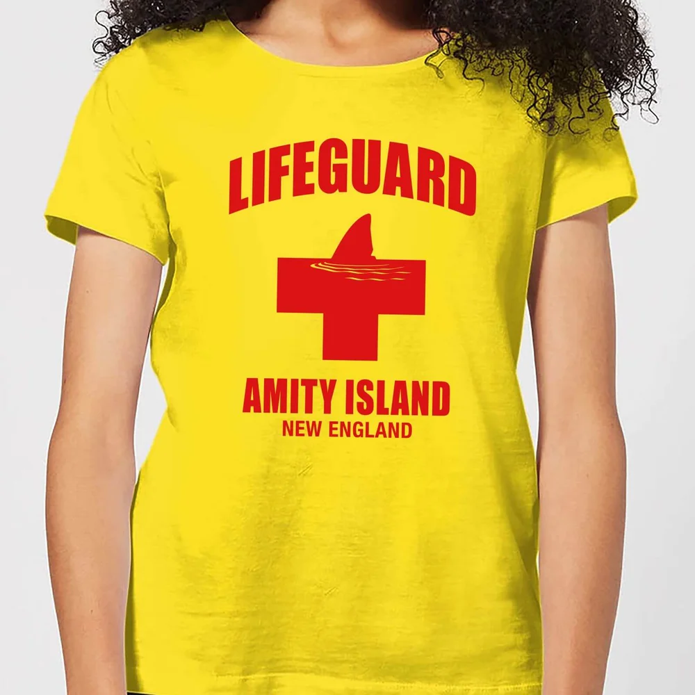 Jaws Amity Island Lifeguard Women's T-Shirt - Yellow - S Image 1