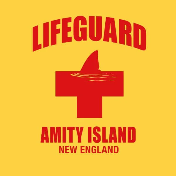 Jaws Amity Island Lifeguard Women's T-Shirt - Yellow