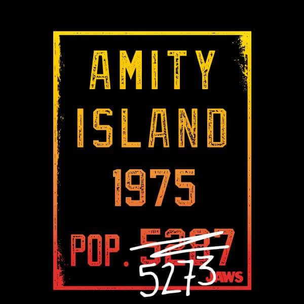 Jaws Amity Population Sweatshirt - Black