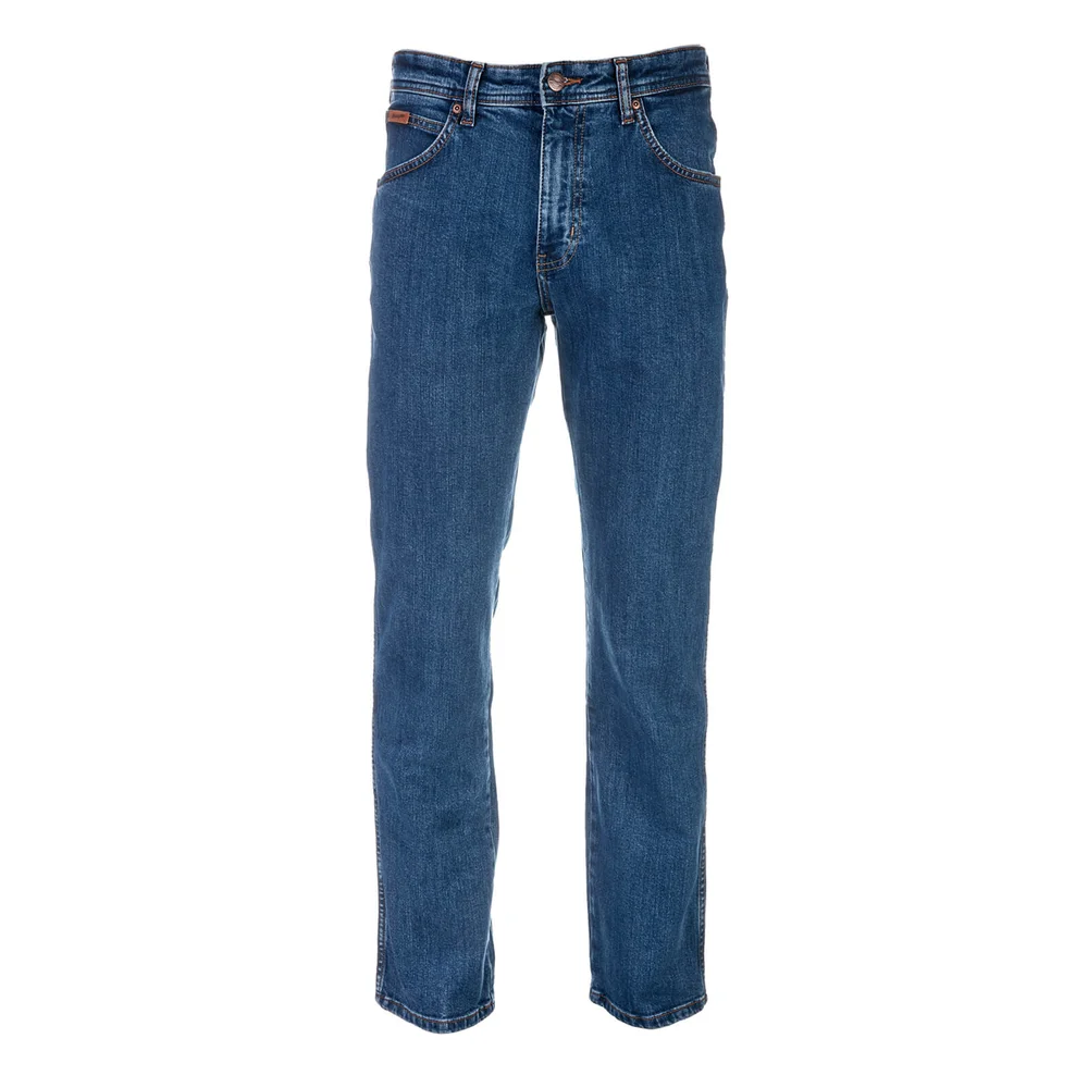 Wrangler Men's Arizona Classic Straight Leg Jeans - Rolling Rock - W30/L32 - Blue Image 1
