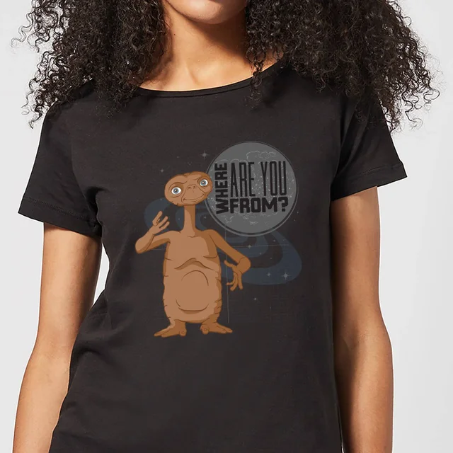 ET Where Are You From Women's T-Shirt - Black