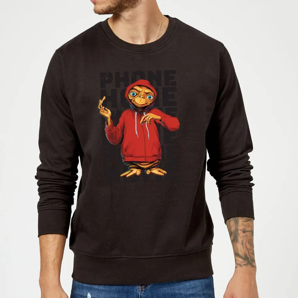 ET Phone Home Stylised Sweatshirt - Black - S Image 1