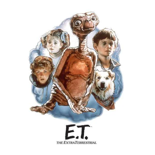 ET Painted Portrait Sweatshirt - White