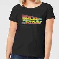 Back To The Future Classic Logo Women's T-Shirt - Black