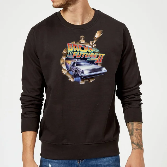 Back To The Future Clockwork Sweatshirt - Black