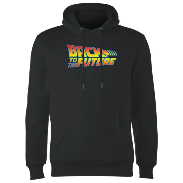 Back To The Future Classic Logo Hoodie - Black