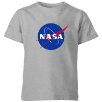 NASA Logo Insignia Kids' T-Shirt - Grey - undefined undefined