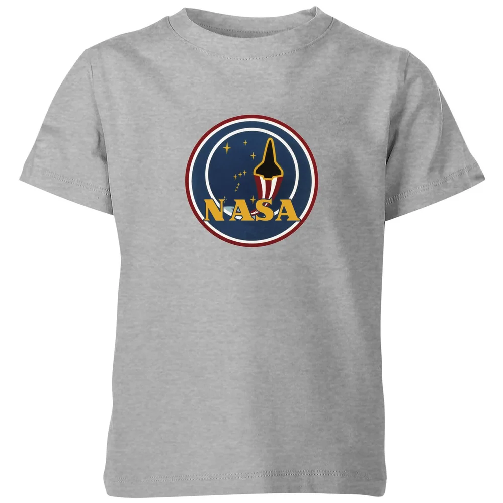 NASA JM Patch Kids' T-Shirt - Grey - 3-4 Years Image 1
