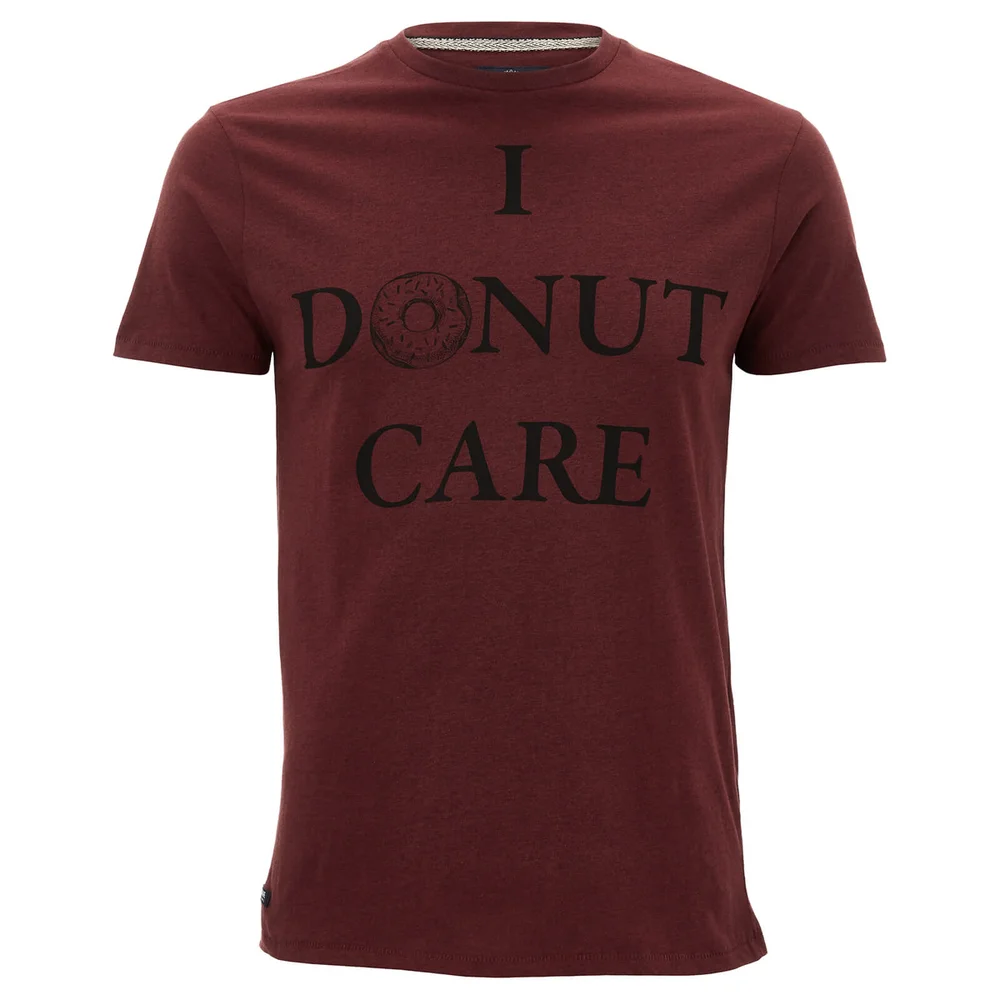 Threadbare Men's Donut Care T-Shirt - Deep Plum Marl - S - Purple Image 1