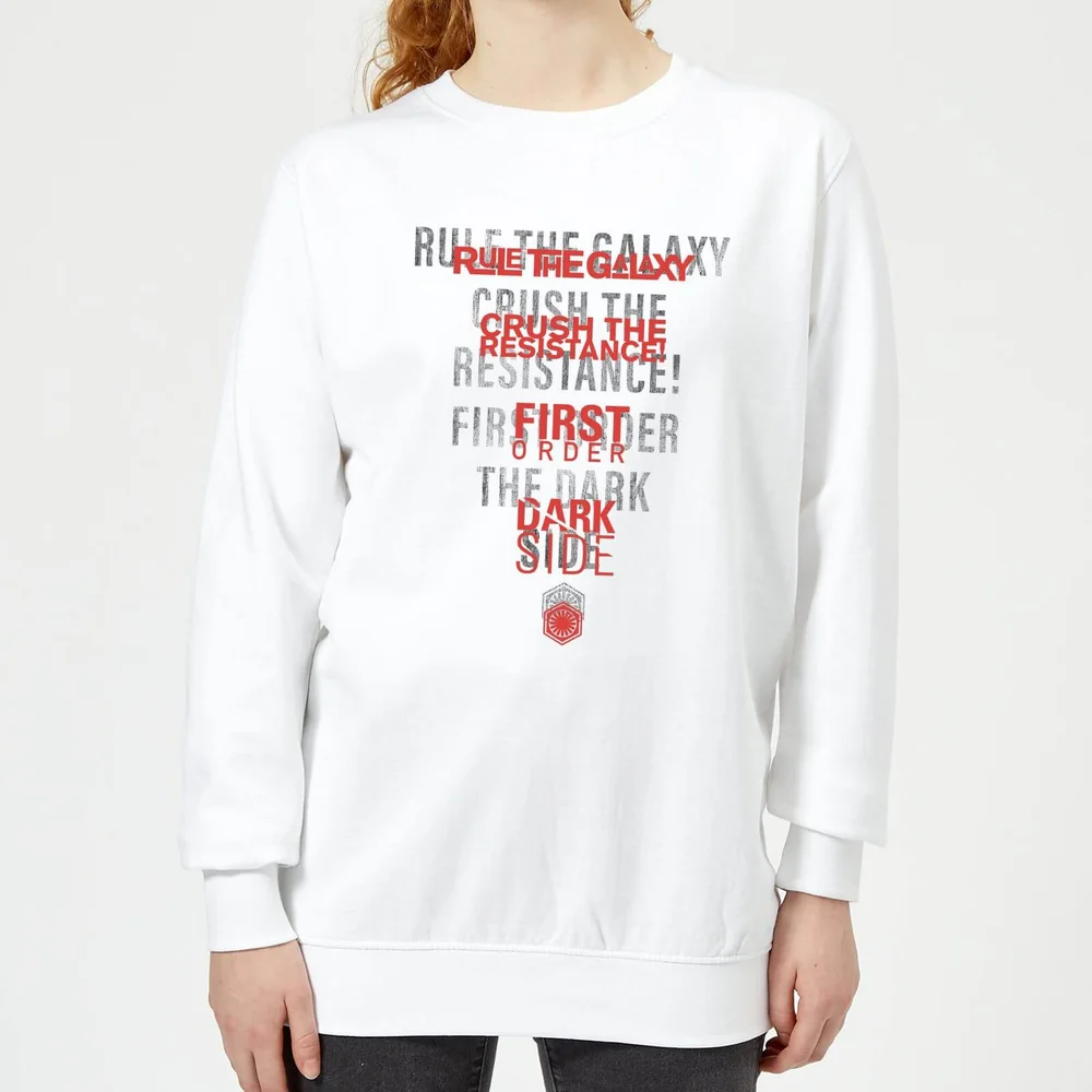 Star Wars Dark Side Echo White Women's Sweatshirt - White - S - White Image 1