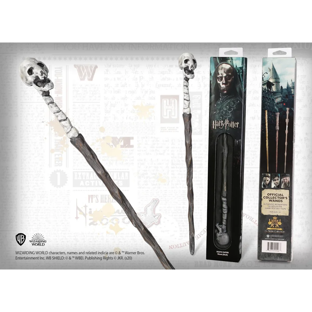 Harry Potter Death Eater's Skull Wand with Window Box Image 1